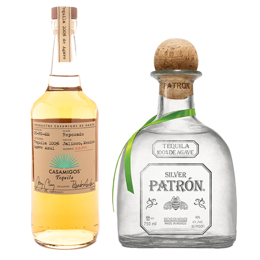 Patron Tequila Silver, Casamigos Tequila Reposado - Liquor Bar Delivery