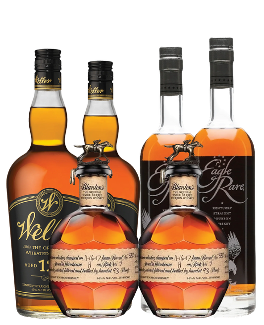 2 Blanton’s Single Barrel, 2 Eagle Rare and 2 W.L. Weller 12 Bundle