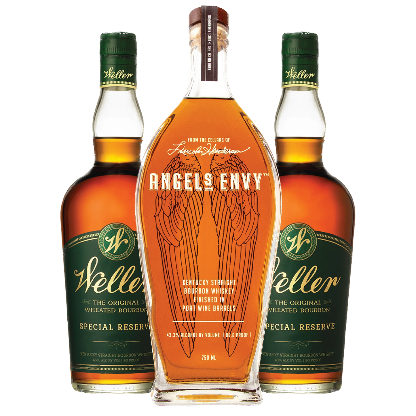 W.L. Weller and Angel's Envy Bourbon Package - Liquor Bar Delivery