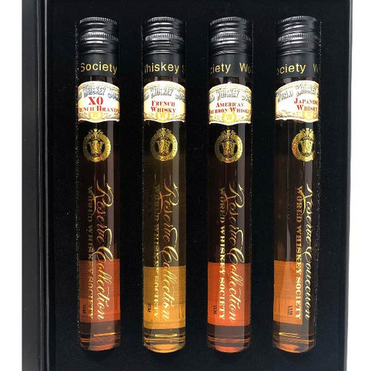 World Whiskey Society 4 Piece Gift Set 100mL Bottles - Liquor Bar Delivery