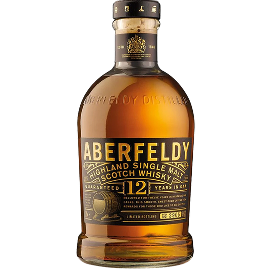 ABERFELDY Highlands Single Malt Whisky 12yr-80 pf - Liquor Bar Delivery