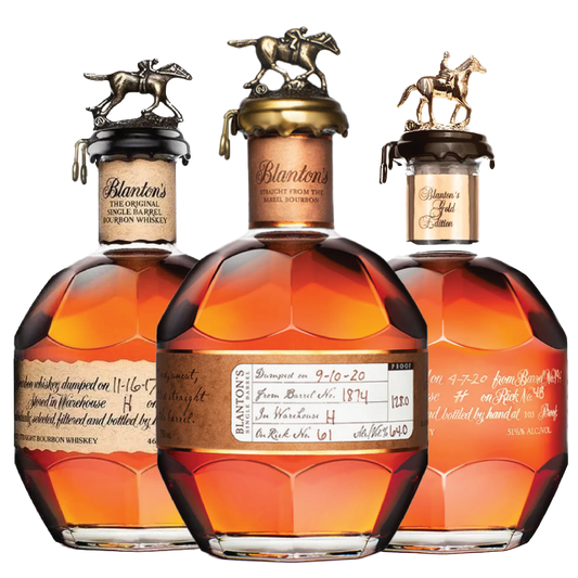 Blanton's Single Barrel, Blanton's Gold, Blanton's Straight From The Barrel Bundle 