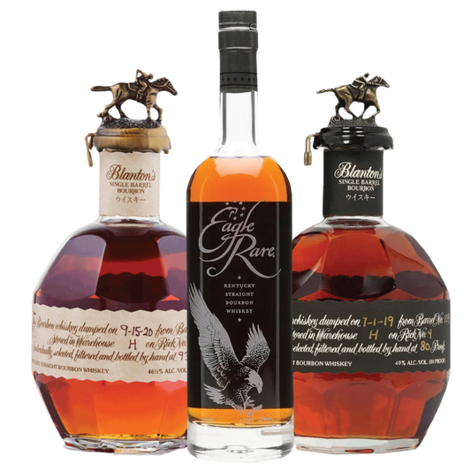 Blanton's Red Edition Bourbon, Blanton's Single Barrel Black Label, Eagle Rare Bourbon Bundle 