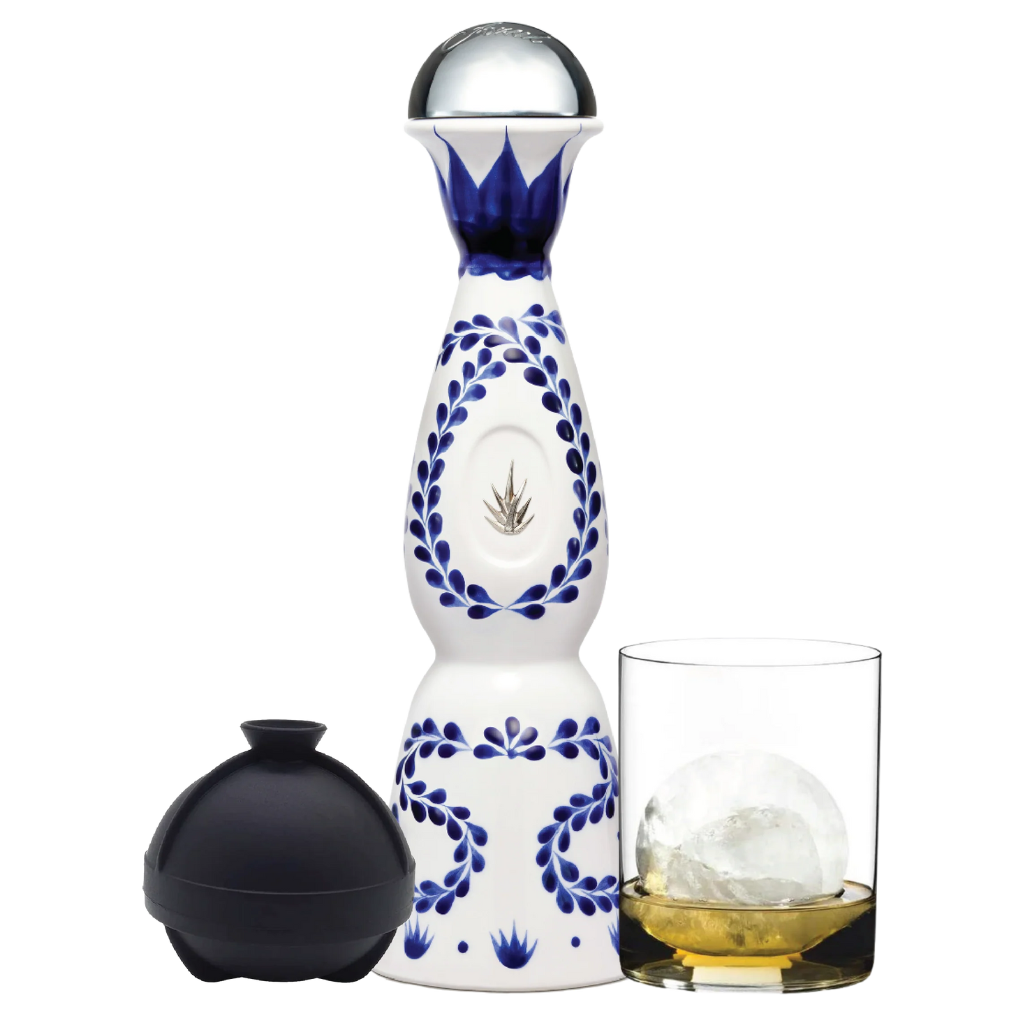 Clase Azul Tequila Reposado, Tumbler, Sphere Ice Ball Mold  Bundle