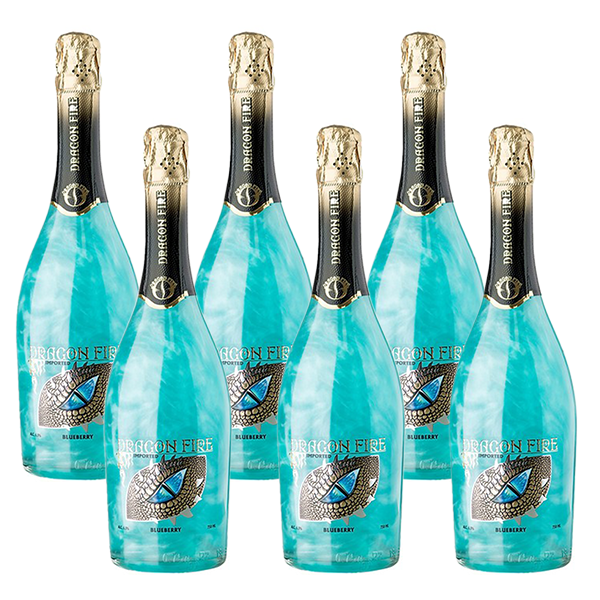 Dragon Fire Sparkling Wine-Blueberry Bundle - Liquor Bar Delivery