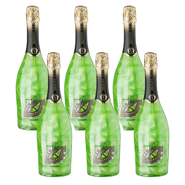 Dragon Fire Sparkling Wine-Green Apple Bundle - Liquor Bar Delivery