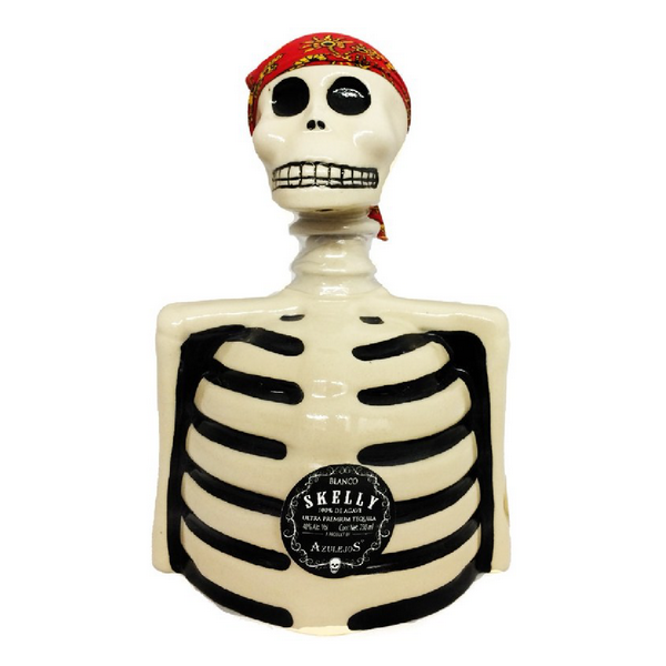 Los Azulejos Skelly Blanco Tequila - 750ml - Liquor Bar Delivery