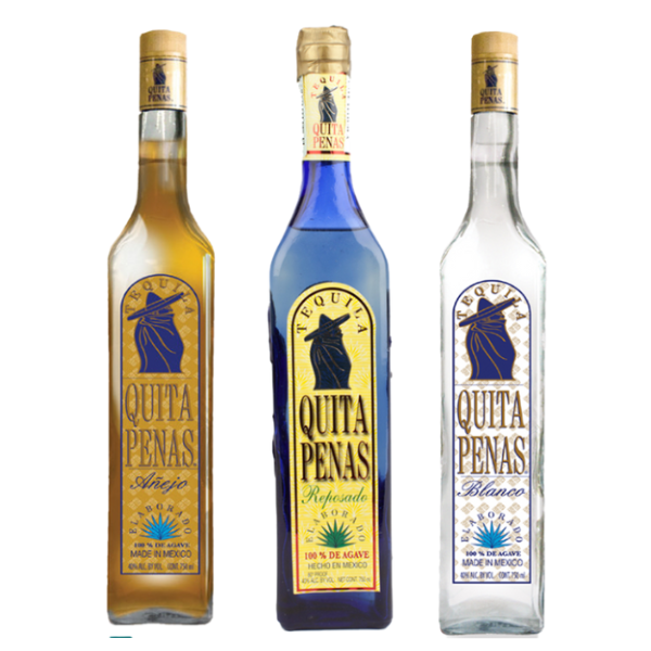 Quita Penas Tequila 1L Bundle - Liquor Bar Delivery