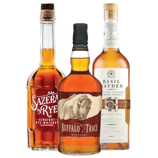 Basil Hayden's Bourbon, Buffalo Trace Kentucky Straight Bourbon Whiskey, Sazerac Rye Whiskey - Liquor Bar Delivery