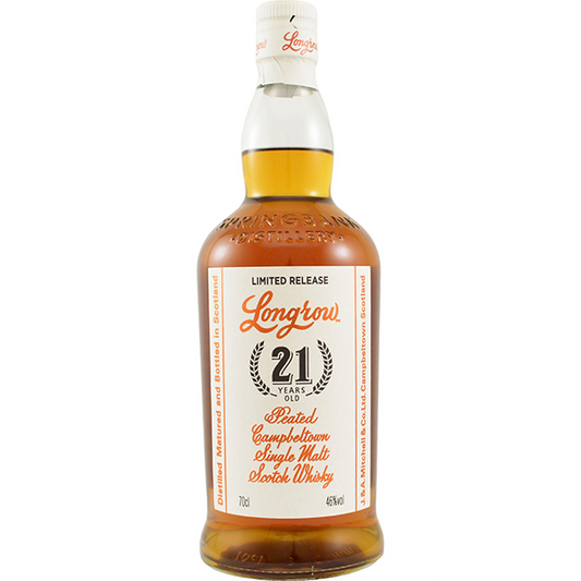 LONGROW 21 YEAR OLD SINGLE MALT SCOTCH WHISKY - 750ml - Liquor Bar Delivery