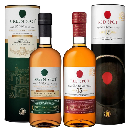 red spot & green spot irish whiskey