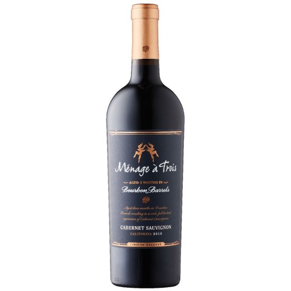 Ménage à Trois Bourbon Barrels Cabernet Sauvignon 2018 - Liquor Bar Delivery