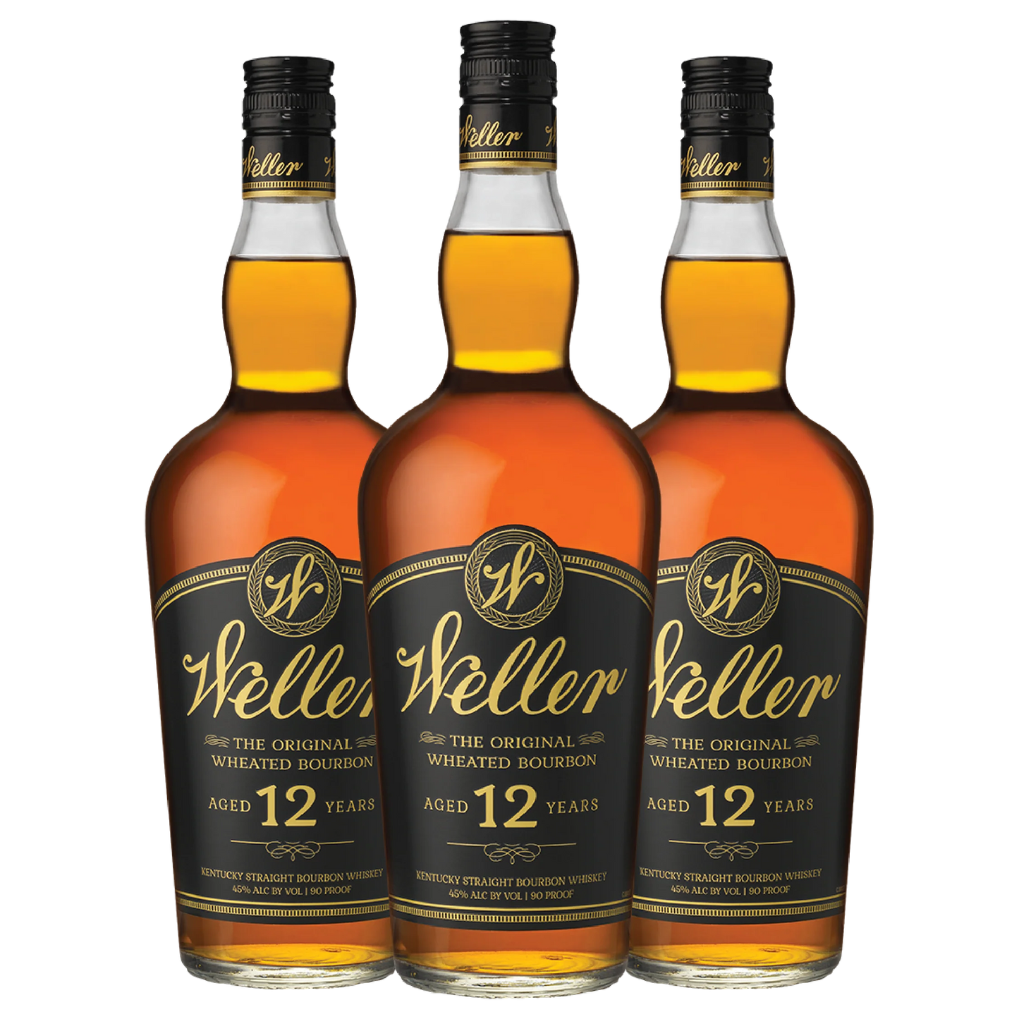 3 W.L. Weller 12 Year Old Bourbon Bundle - 750ml