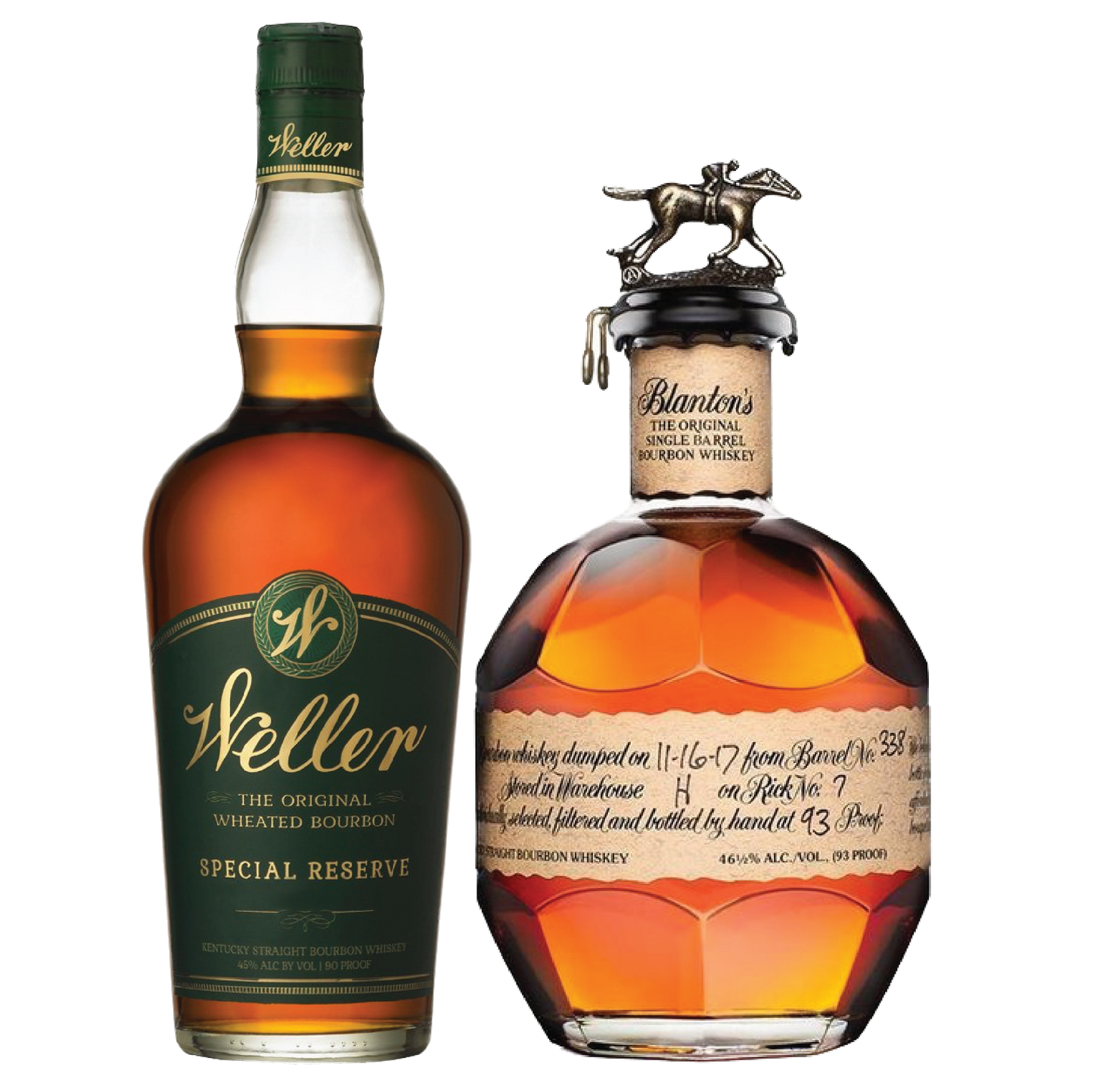 W.L. Weller and Blanton's Package