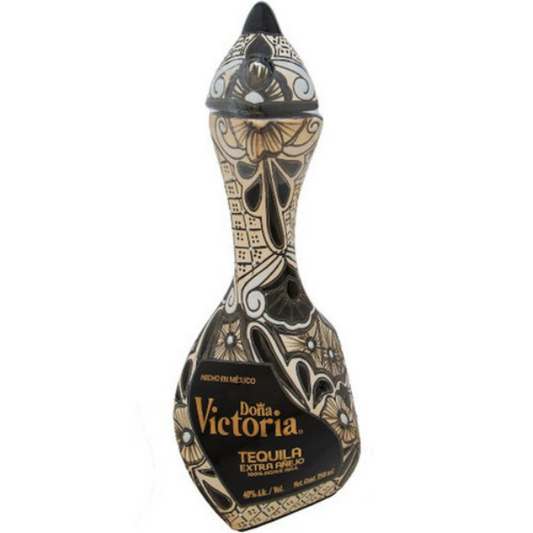 Doña Victoria Tequila Extra Anejo Black Bottle 750ml - Liquor Bar Delivery